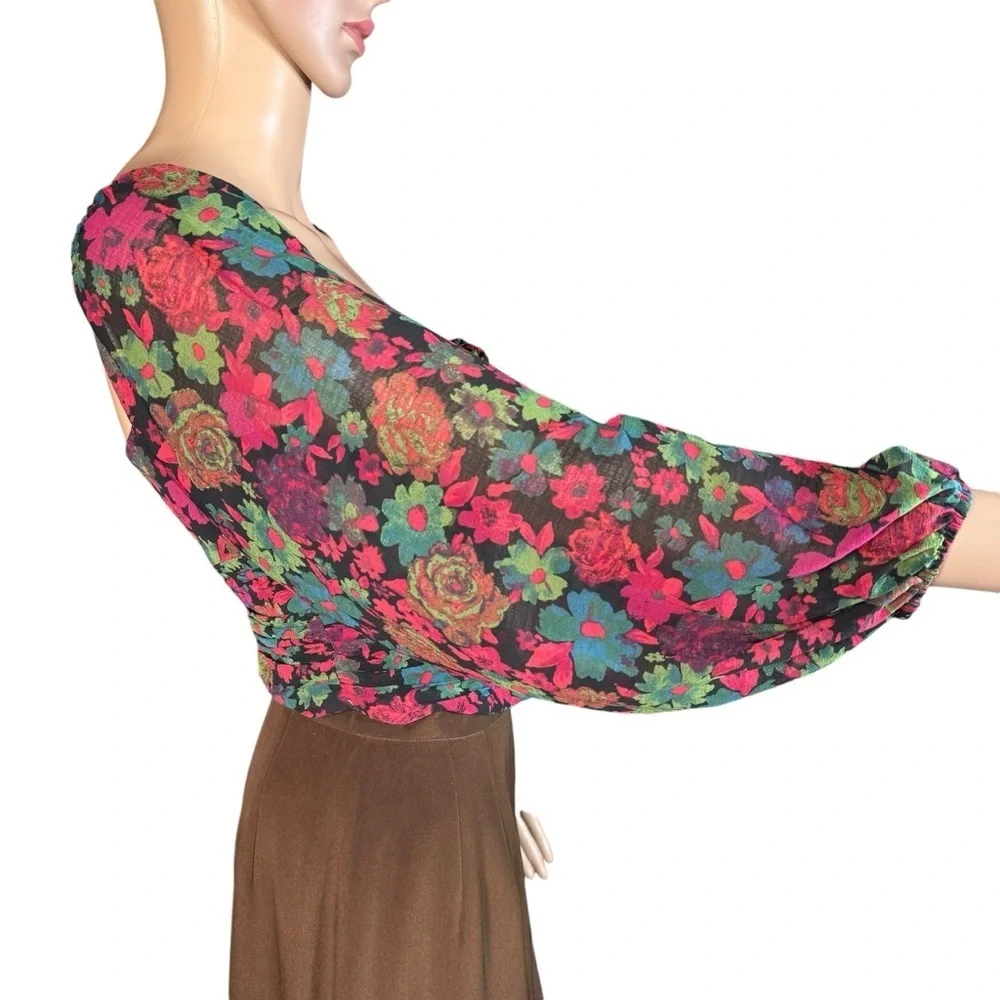 New Free People Oh Lala Floral Crop Top Size XS